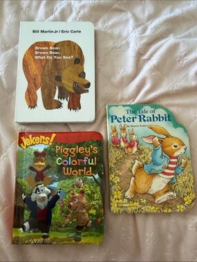 The Tale of Peter Rabbit Board Books bundle - brown bear- colors